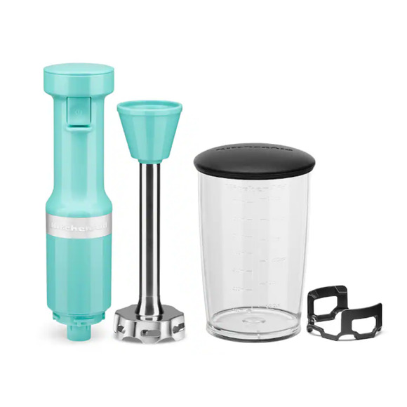 KitchenAid Variable Speed Immersion Blender Mixer in Aqua Sky NEW Open Box - Picture 3 of 4